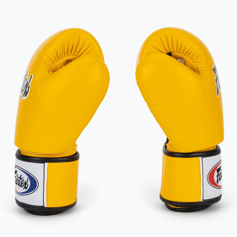 Rękawice bokserskie Fairtex Universal "Tight-Fit" Design yellow 4