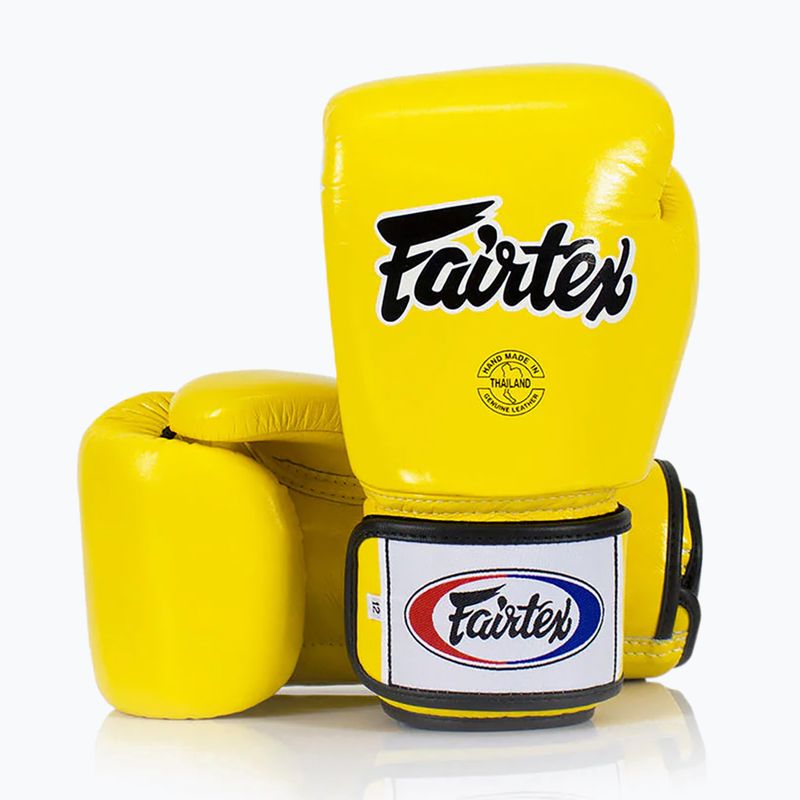 Rękawice bokserskie Fairtex Universal "Tight-Fit" Design yellow 2