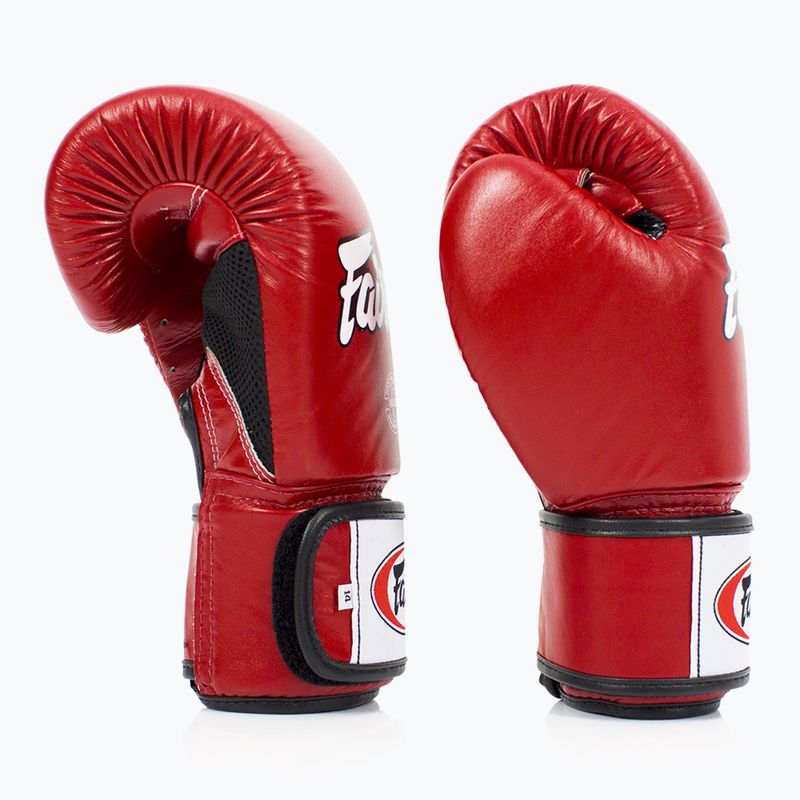 Rękawice bokserskie Fairtex Universal Breathable red 3