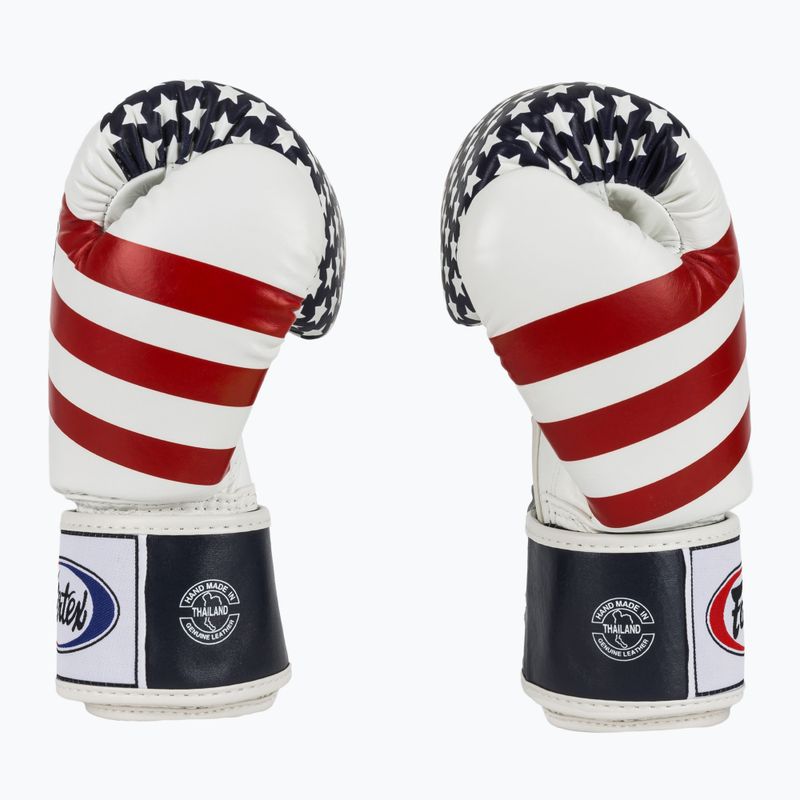 Rękawice bokserskie Fairtex Universal "Tight-Fit" Design USA white 4
