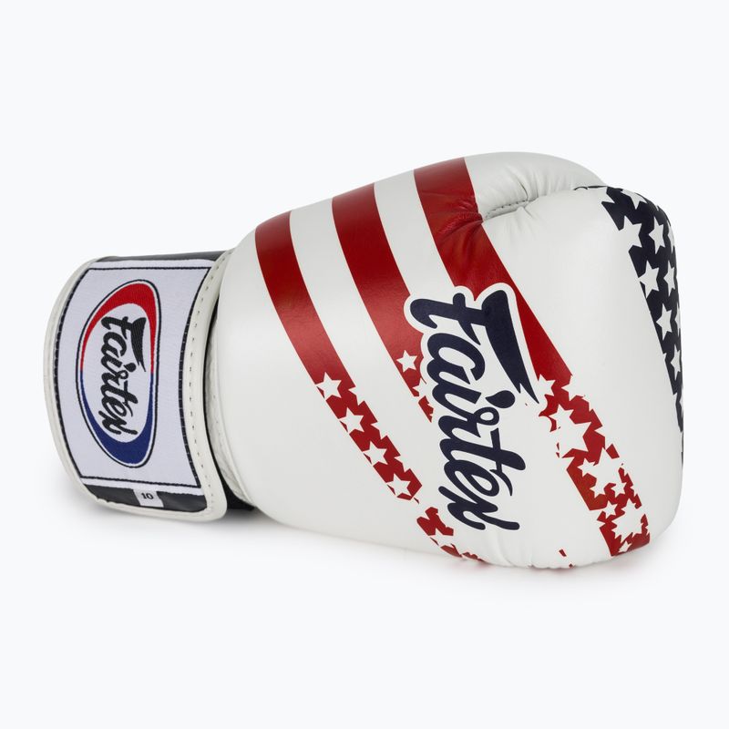 Rękawice bokserskie Fairtex Universal "Tight-Fit" Design USA white 5