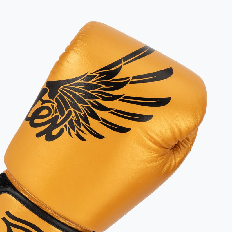 Rękawice bokserskie Fairtex Universal "Tight-Fit" Design Falcon gold 5