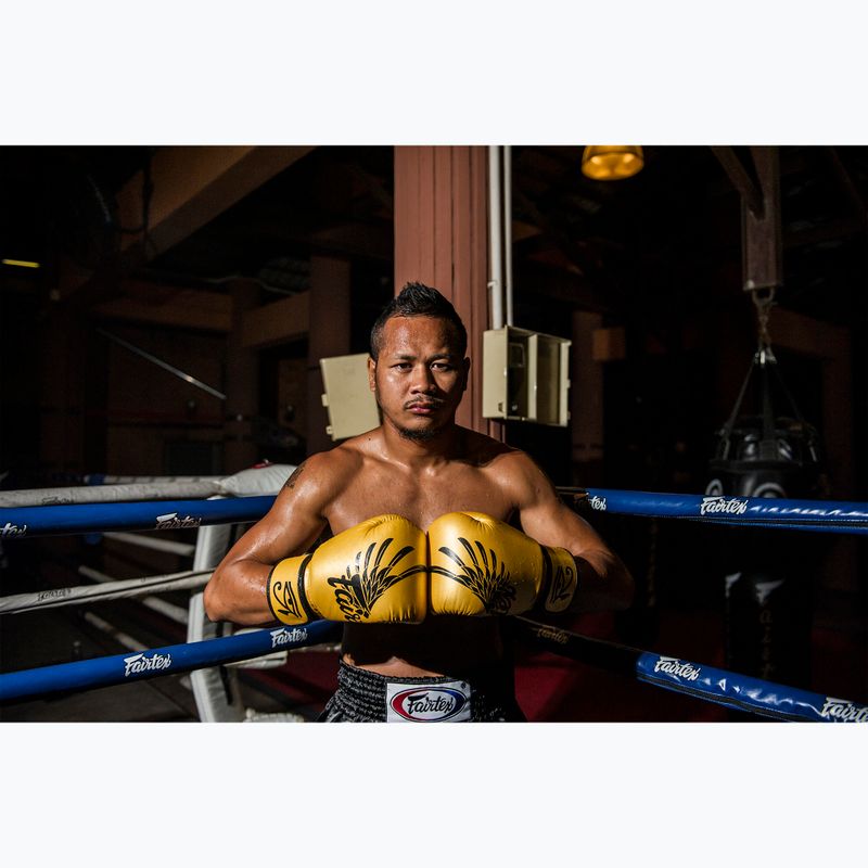Rękawice bokserskie Fairtex Universal "Tight-Fit" Design Falcon gold 2
