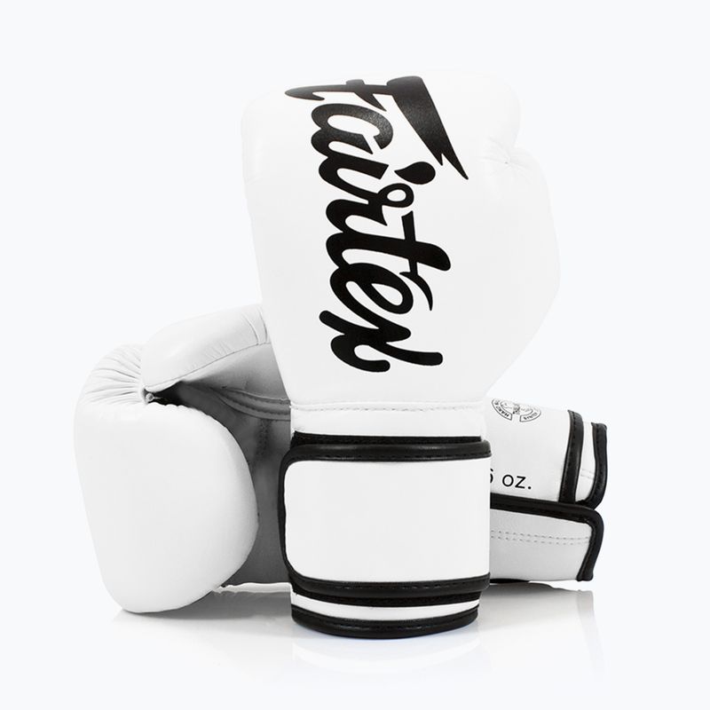 Rękawice boskerskie Fairtex Microfiber white 4