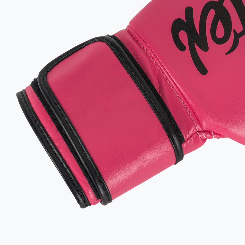 Rękawice boskerskie Fairtex Microfiber pink/black 6