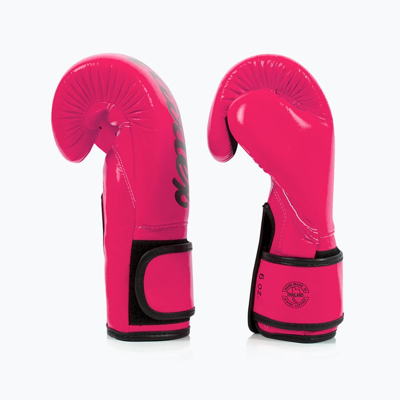 Rękawice boskerskie Fairtex Microfiber pink/black 3