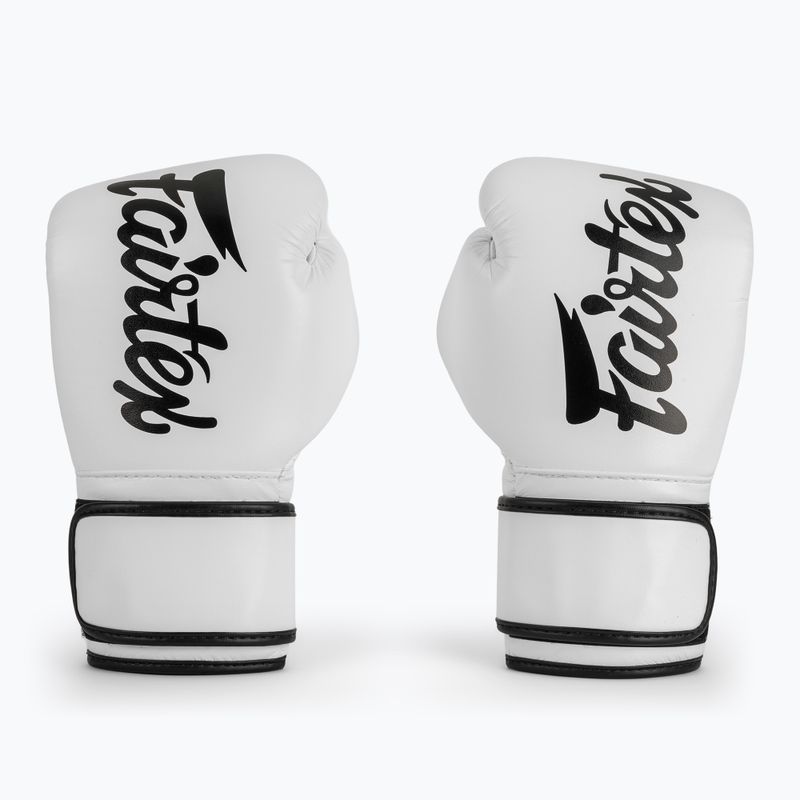 Rękawice boskerskie Fairtex Microfiber white 2