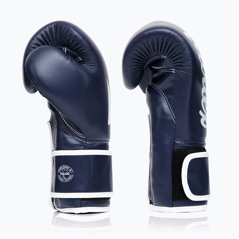Rękawice boskerskie Fairtex Microfiber Art Collections Blue Wave blue 3
