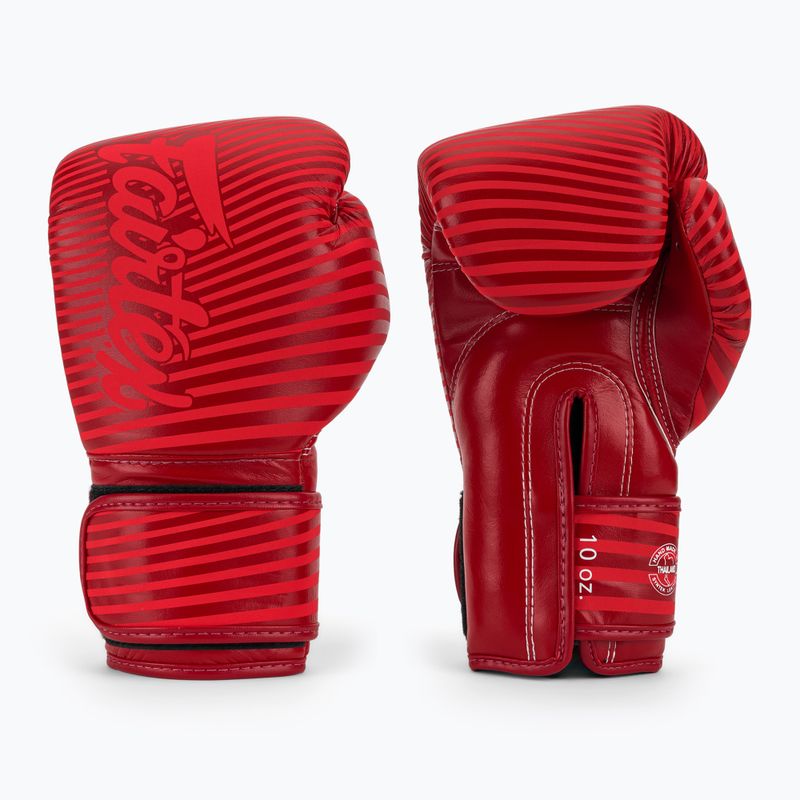 Rękawice boskerskie Fairtex Microfiber Art Collections Minimalism Art red