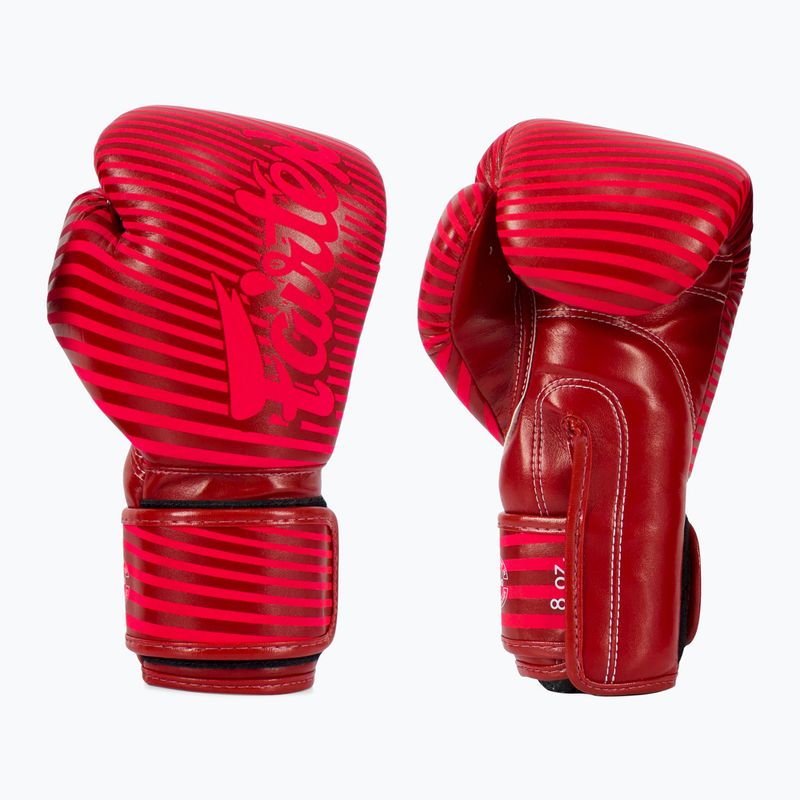 Rękawice boskerskie Fairtex Microfiber Art Collections Minimalism Art red