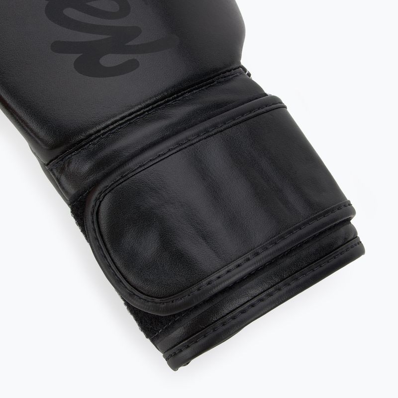Rękawice boskerskie Fairtex Microfiber Art Collection Solid black 6