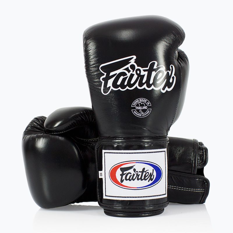 Rękawice bokserskie Fairtex Super Sparring - Locked Thumb black 4