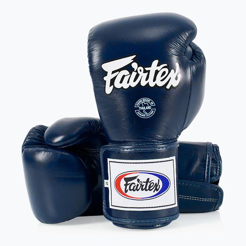Rękawice bokserskie Fairtex Super Sparring - Locked Thumb blue 4