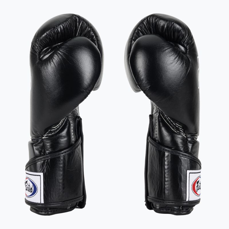 Rękawice bokserskie Fairtex Stylish Angular Sparring - Locked Thumb black 4