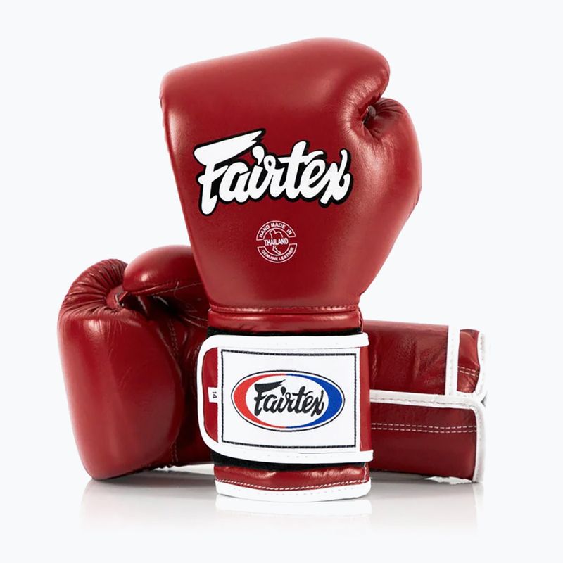Rękawice bokserskie Fairtex Heavy Hitter's Mexican Style red 4