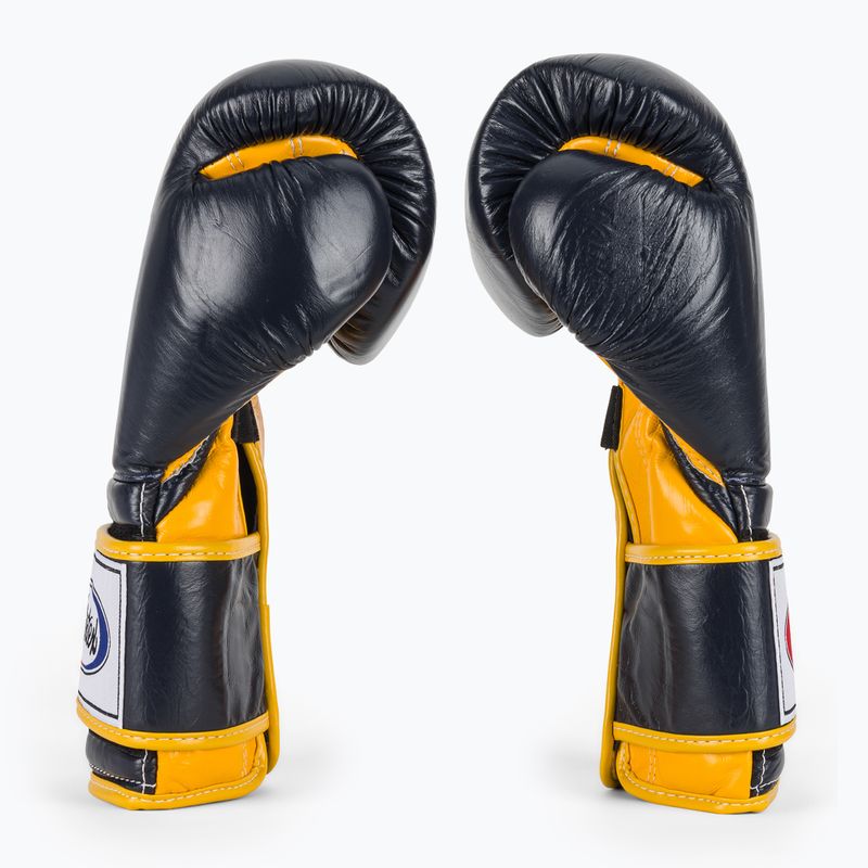 Rękawice bokserskie Fairtex Heavy Hitter's Mexican Style blue/yellow 4