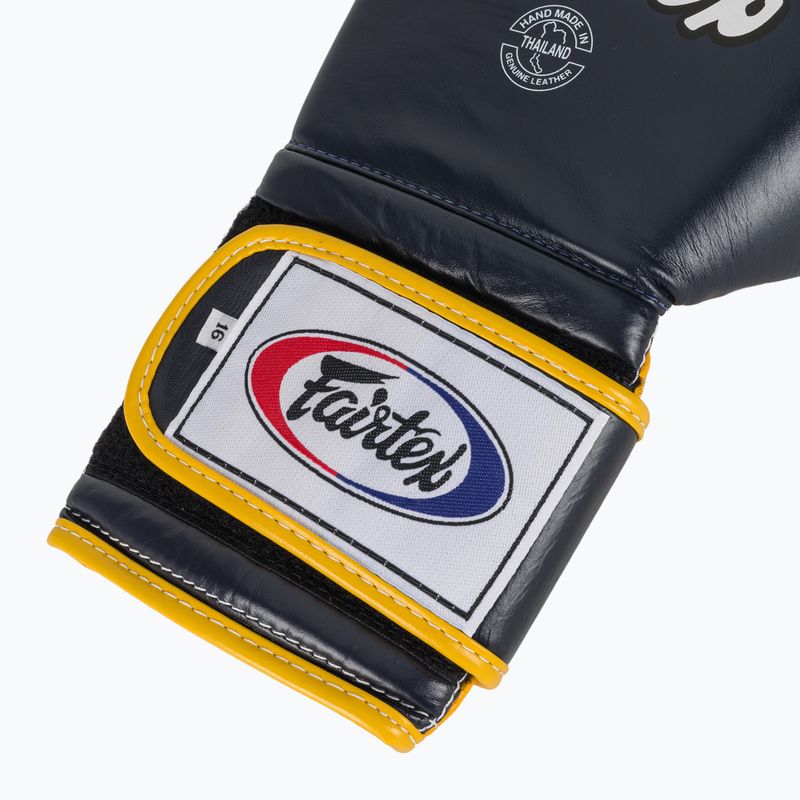 Rękawice bokserskie Fairtex Heavy Hitter's Mexican Style blue/yellow 6