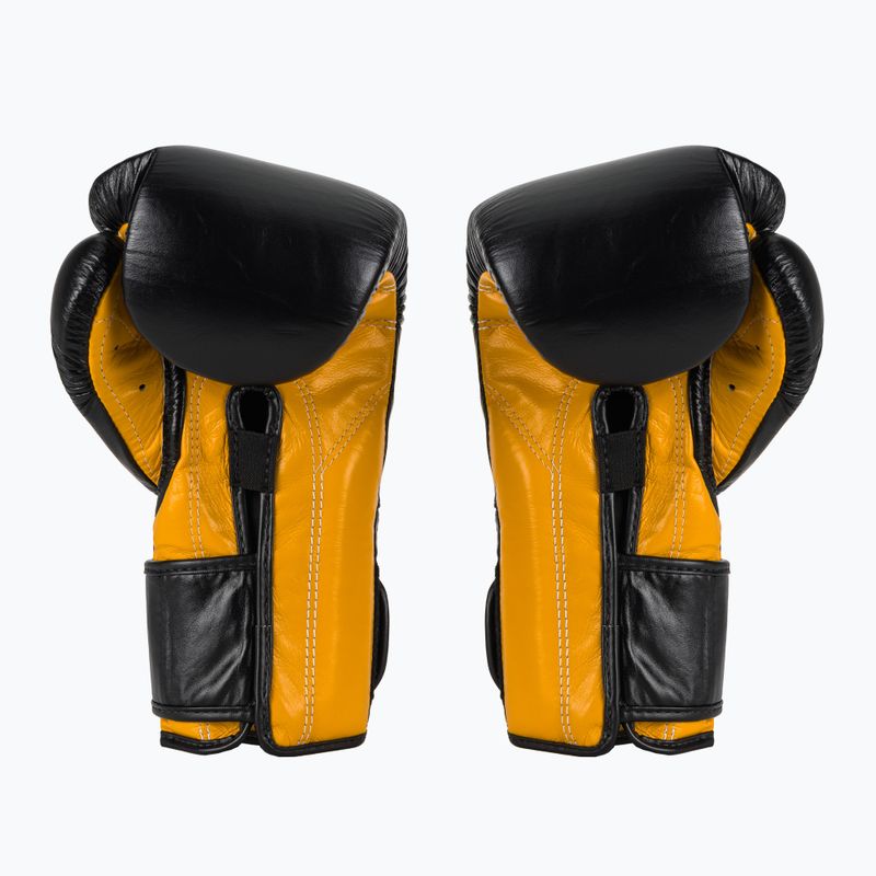 Rękawice bokserskie Fairtex Heavy Hitter's Mexican Style black/yellow 3