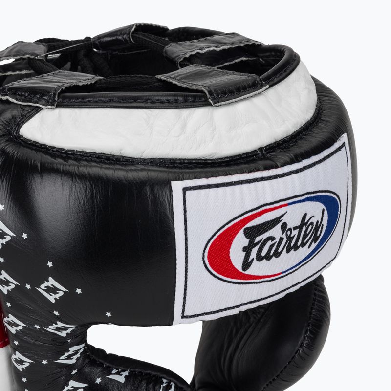 Kask bokserski Fairtex Super Sparring black/white 4