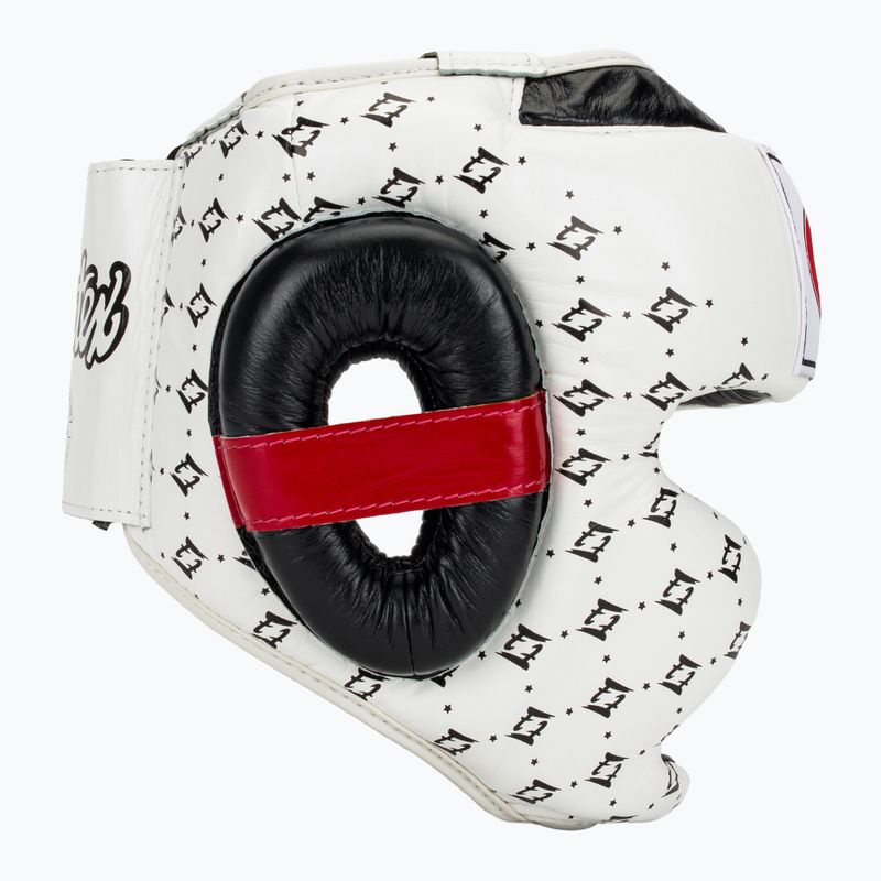 Kask bokserski Fairtex Super Sparring white/black 2