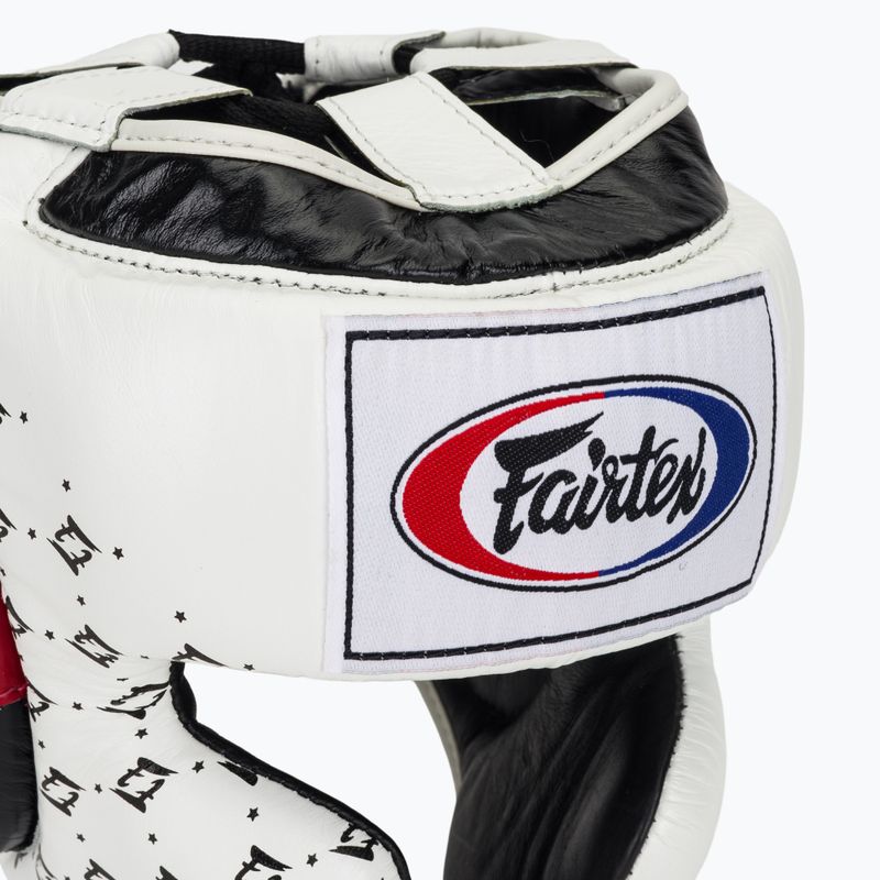 Kask bokserski Fairtex Super Sparring white/black 4