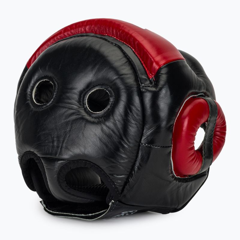 Kask bokserski Fairtex Diagonal Vision Sparring Headguard - Full Head Coverage black/red 6