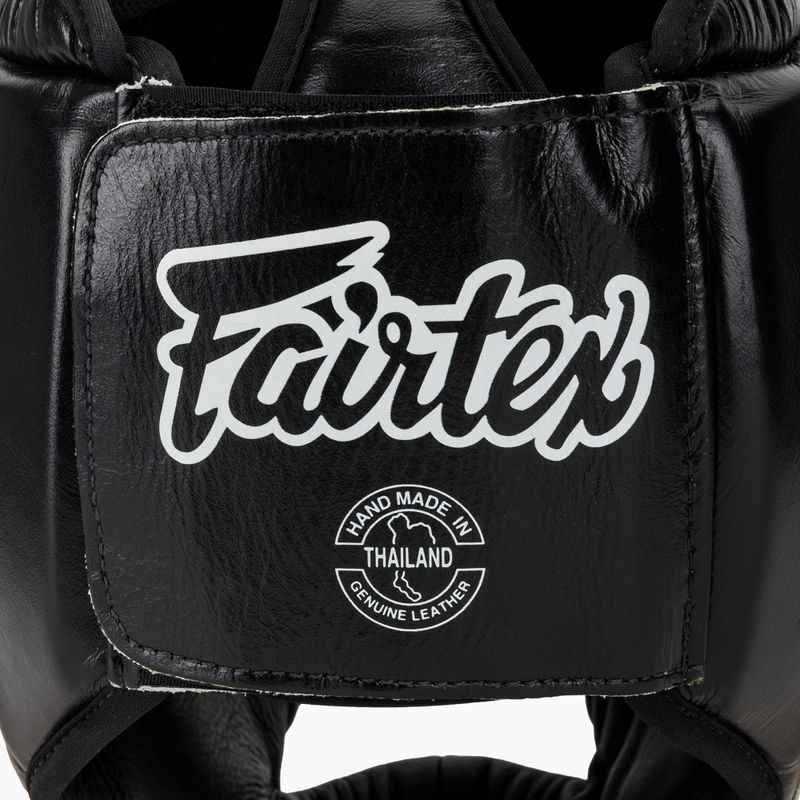 Kask bokserski Fairtex Diagonal Vision Sparring Headguard - Full Head Coverage black/yellow 5