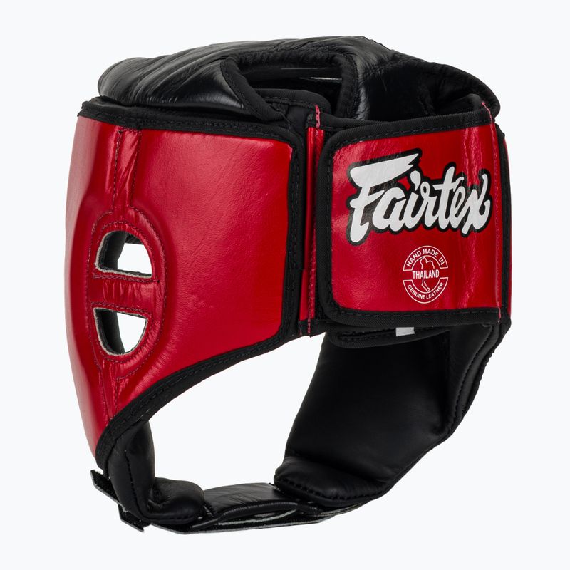 Kask ochronny Fairtex Muay Thai & Kickboxing Competition red 3