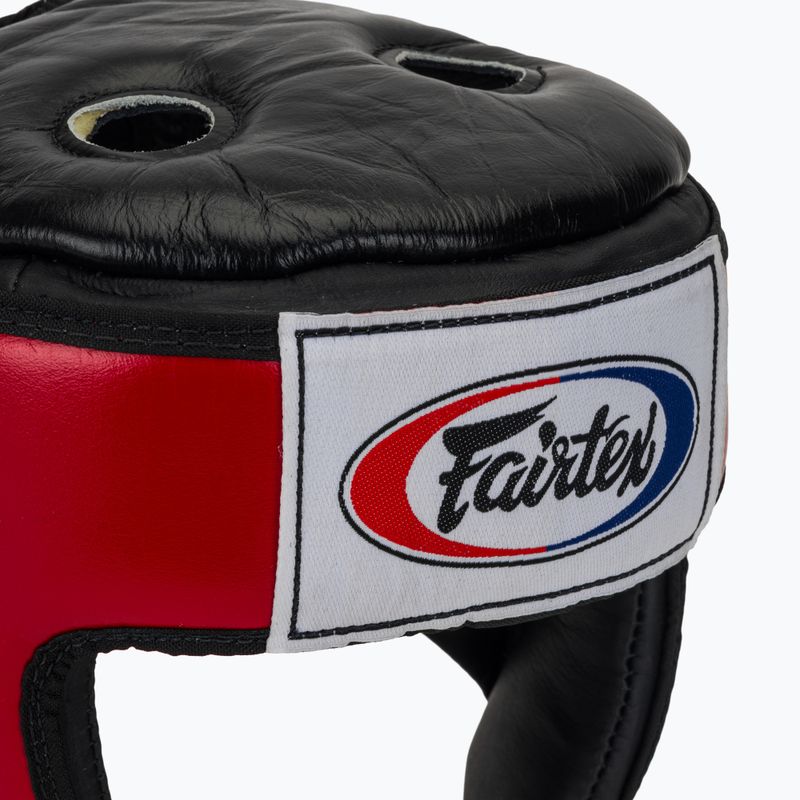 Kask ochronny Fairtex Muay Thai & Kickboxing Competition red 4