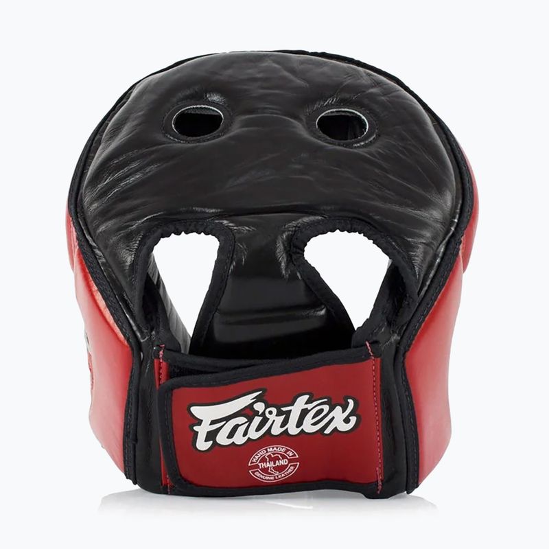 Kask ochronny Fairtex Muay Thai & Kickboxing Competition red 3