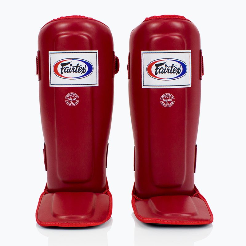 Ochraniacze piszczeli Fairtex In-Step Double Padded Protector red