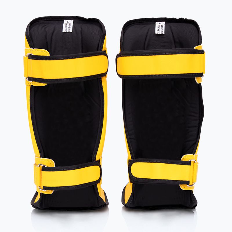 Ochraniacze piszczeli Fairtex In-Step Double Padded Protector yellow 2