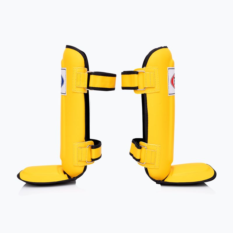 Ochraniacze piszczeli Fairtex In-Step Double Padded Protector yellow 3