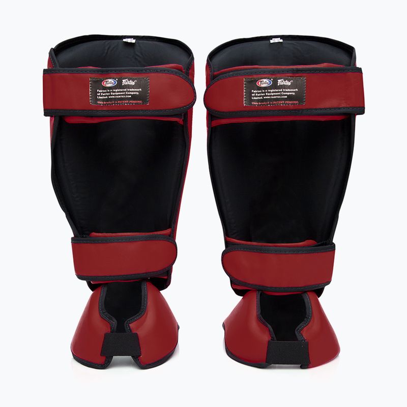 Ochraniacze piszczeli Fairtex Detachable In-Step Shin Pads A.K.A. "Twister" red 2