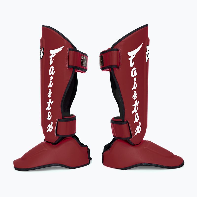 Ochraniacze piszczeli Fairtex Detachable In-Step Shin Pads A.K.A. "Twister" red 3