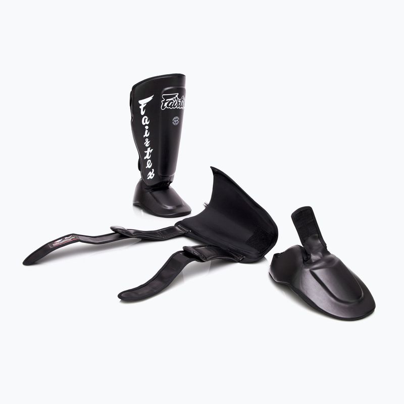 Ochraniacze piszczeli Fairtex Detachable In-Step Shin Pads A.K.A. "Twister" black 4