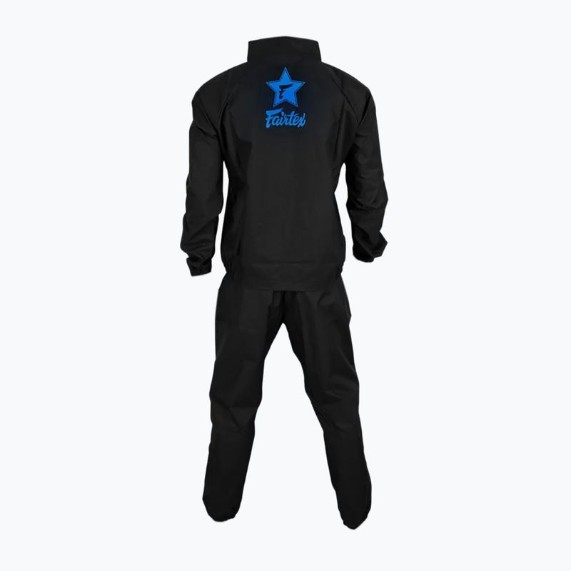 Kombinezon sauna Fairtex Vinyl black/blue 2
