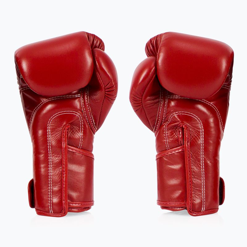 Rękawice bokserskie Fairtex Stylish Angular Sparring - Locked Thumb red 2