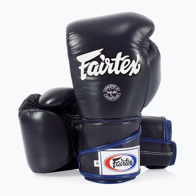 Rękawice bokserskie Fairtex Stylish Angular Sparring - Locked Thumb blue 4