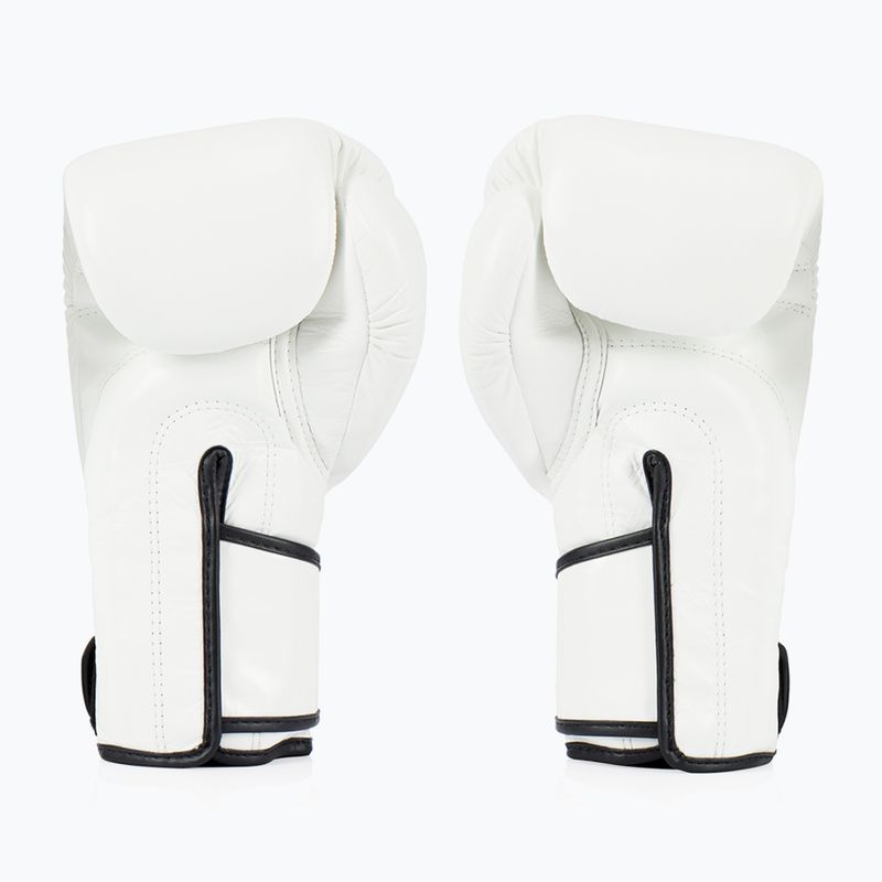 Rękawice bokserskie Fairtex Stylish Angular Sparring - Locked Thumb white 2