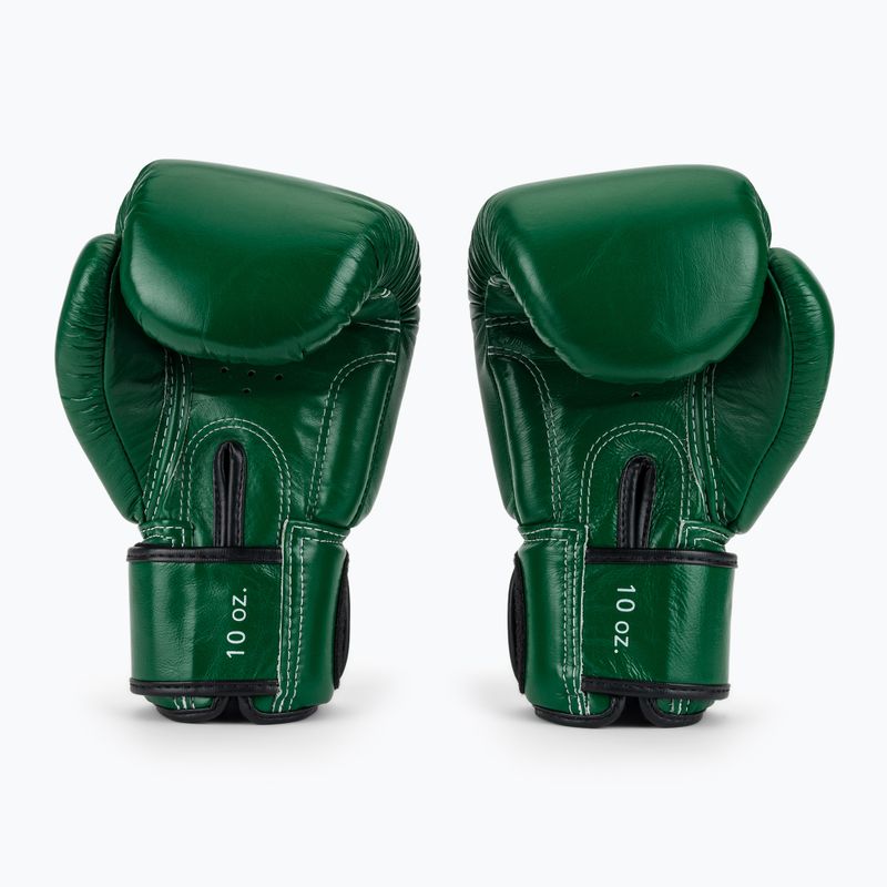 Rękawice bokserskie Fairtex Real Leather Boxing green 3