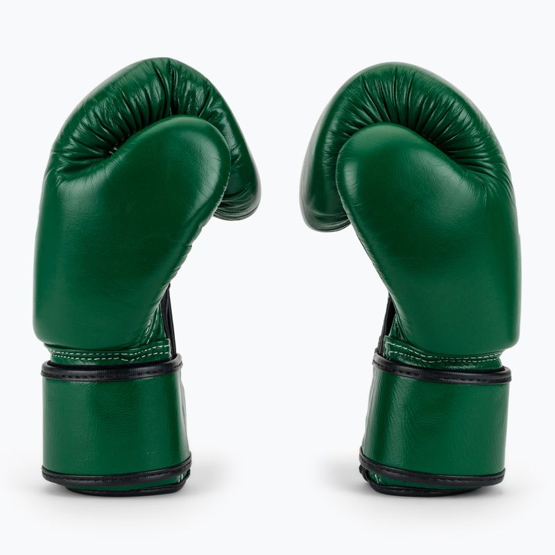 Rękawice bokserskie Fairtex Real Leather Boxing green 4