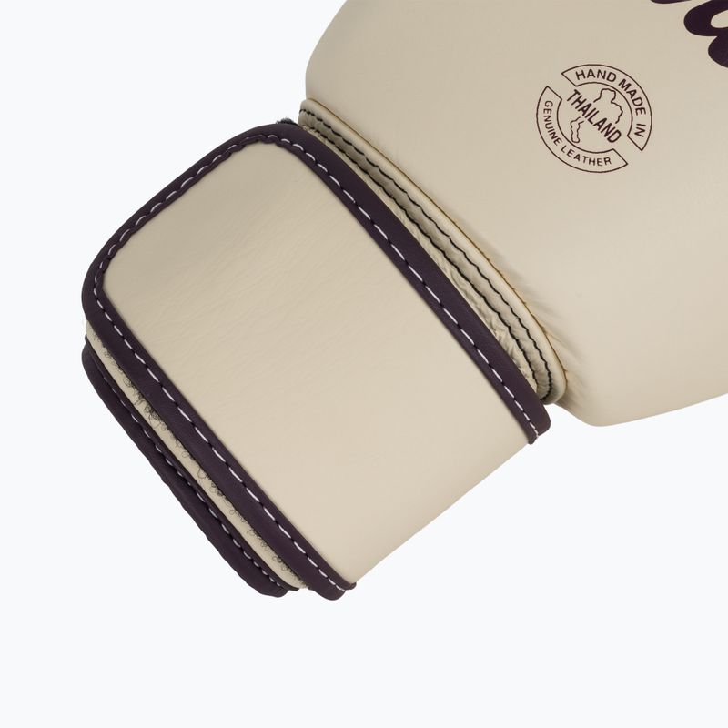 Rękawice bokserskie Fairtex Real Leather Boxing khaki 6