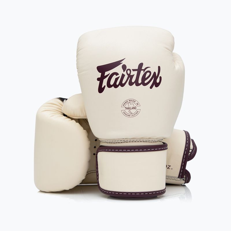 Rękawice bokserskie Fairtex Real Leather Boxing khaki 4