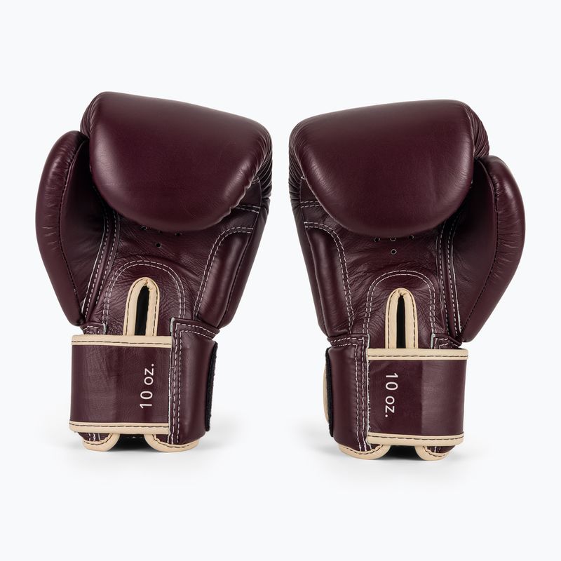 Rękawice bokserskie Fairtex Real Leather Boxing maroon 3