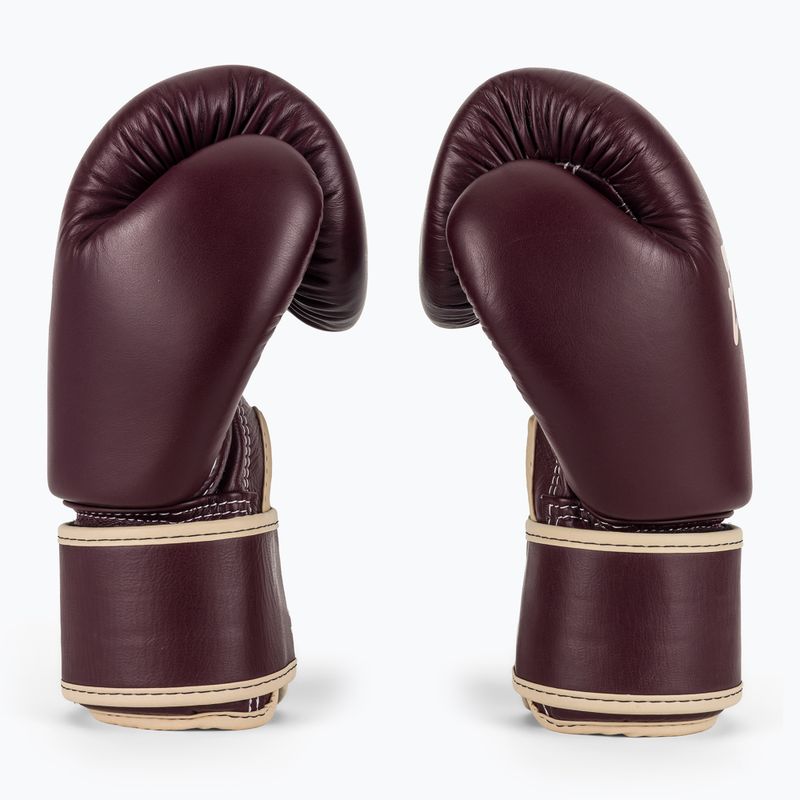 Rękawice bokserskie Fairtex Real Leather Boxing maroon 4