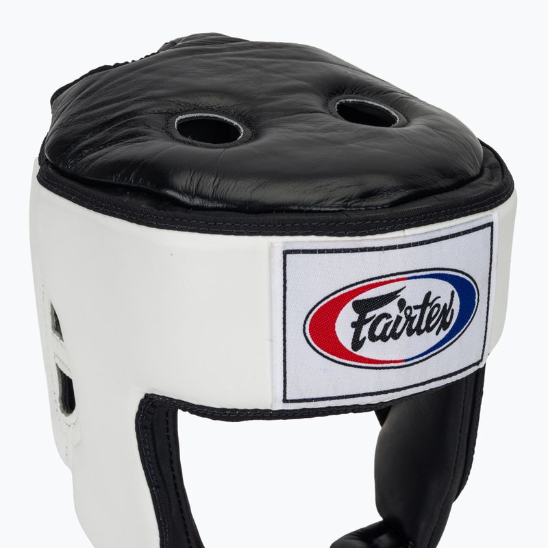 Kask bokserski Fairtex Muay Thai & Kickboxing Competition white 4