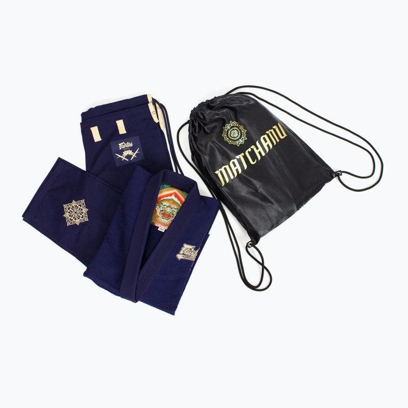 GI do brazylijskiego jiu-jitsu Fairtex "Matchanu" navy blue 4