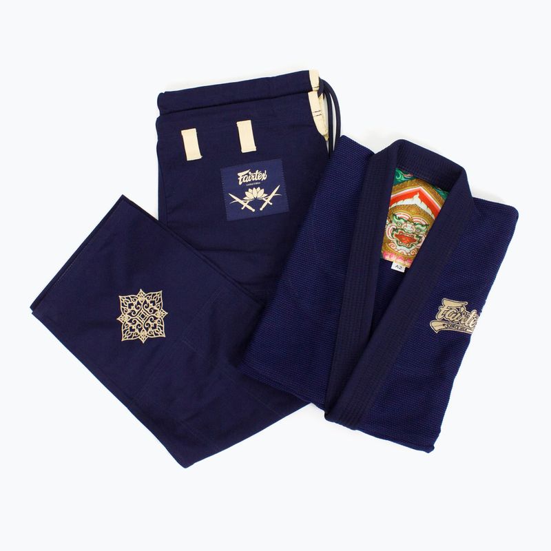 GI do brazylijskiego jiu-jitsu Fairtex "Matchanu" navy blue 9