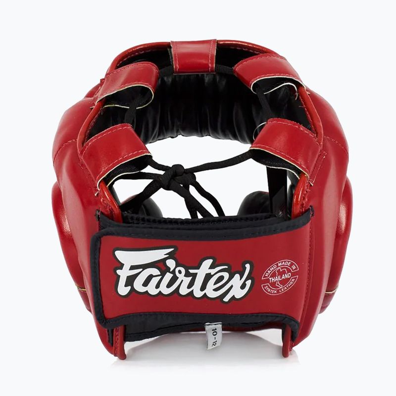 Kask bokserski dziecięcy Fairtex Headguard for Kids red 3